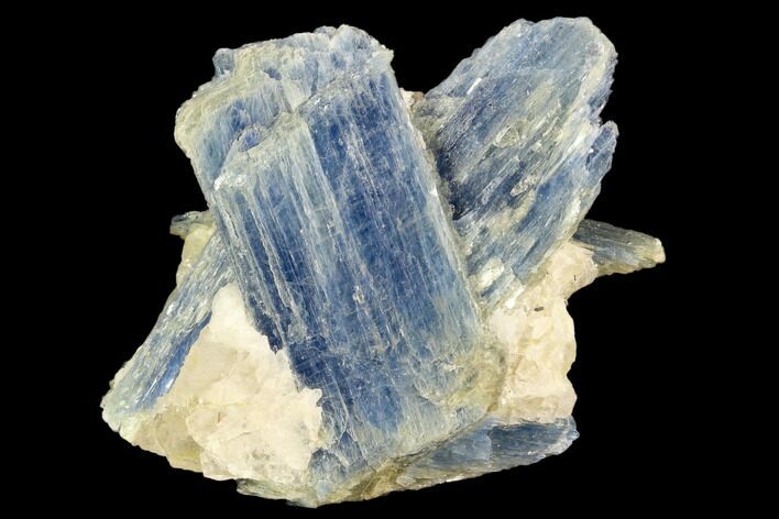 Vibrant Blue Kyanite Crystals In Quartz - Brazil #118845